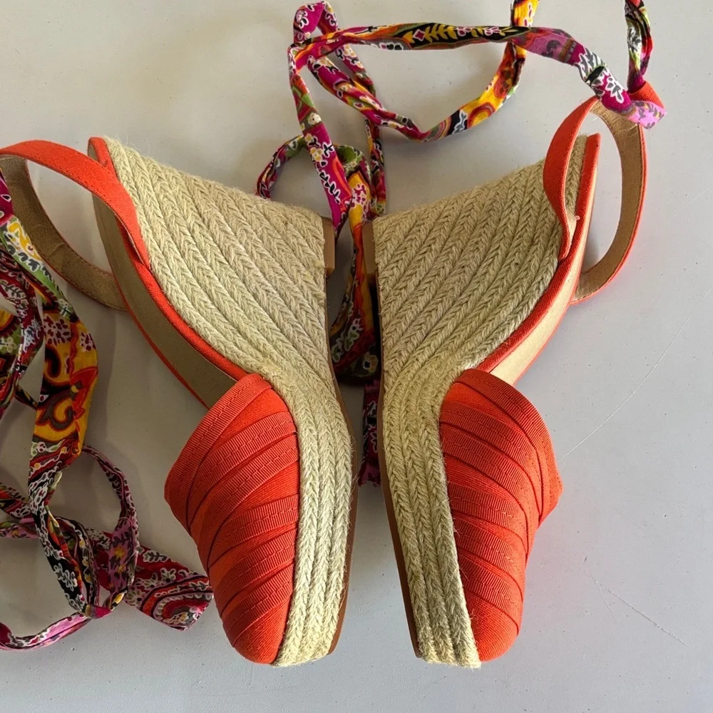 Levity Sierra Wedge Stylish burnt Orange Wedge Sandals